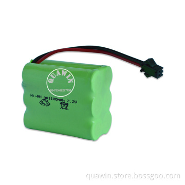 Ni-MH Batteries 7.2V 1100mAh Rechargeable Battery Pack